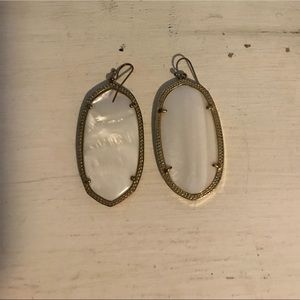 Kendra Scott Iridescent Pearl Large Drop Earrings